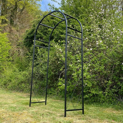Metal garden arch - garden,