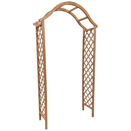 Wooden garden arch - garden, archway