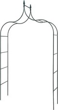 2.5m Garden Arch Black Metal