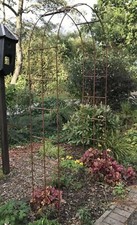 Rust Metal Garden Arch Plant