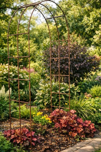 Rust metal garden - garden, plant